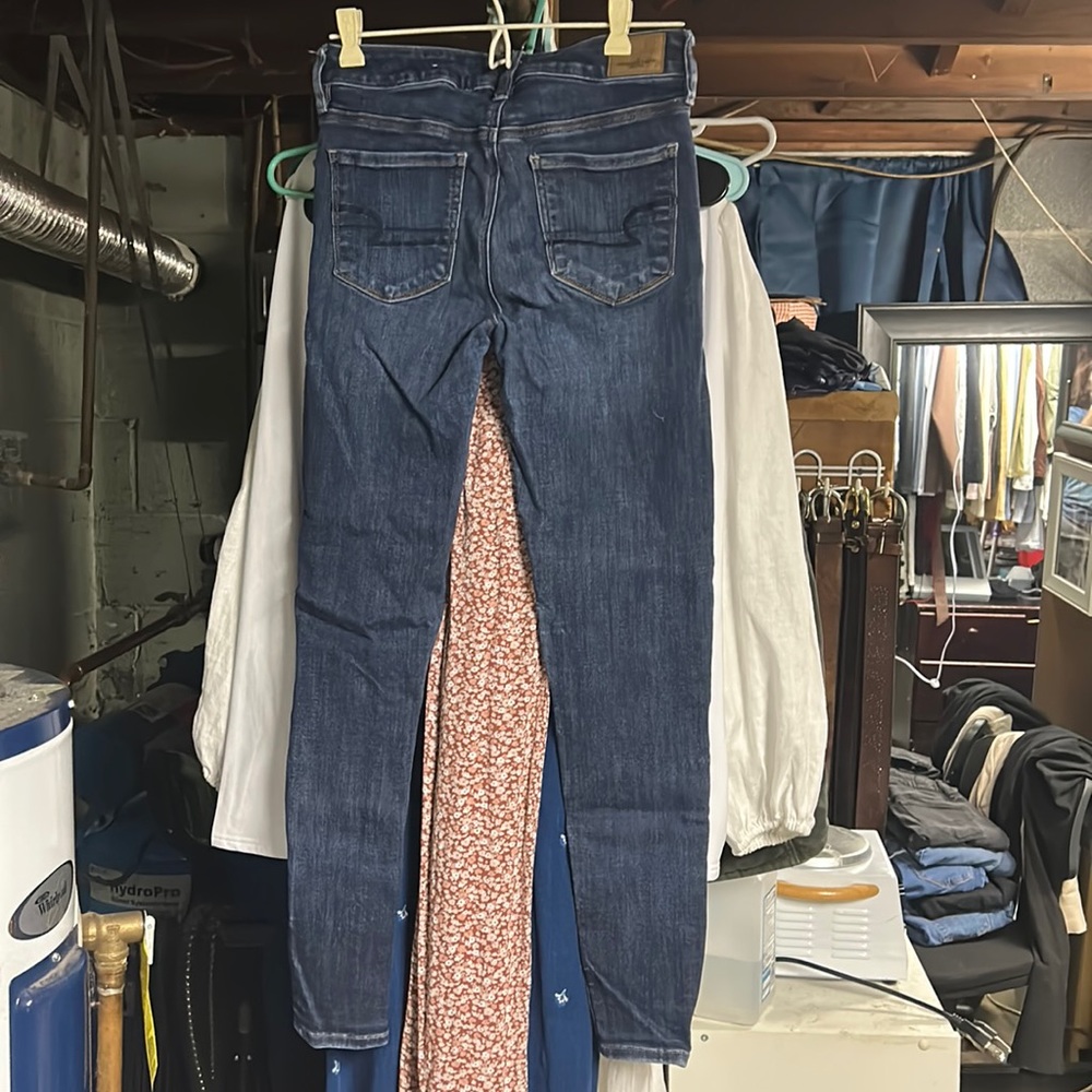 Dark American Eagle Jeggings